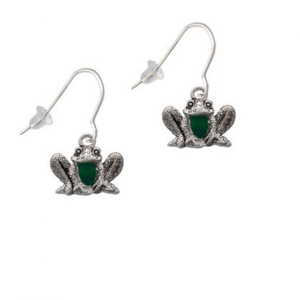 Frog Front French Earrings