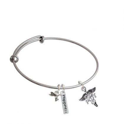 Physical Therapy Caduceus Expandable Bangle..