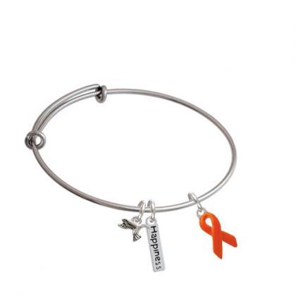 Awareness Ribbon Expandable Bangle Bracelet|..