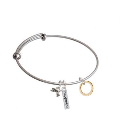 Medium Karma Ring Expandable Bangle Bracelet|..