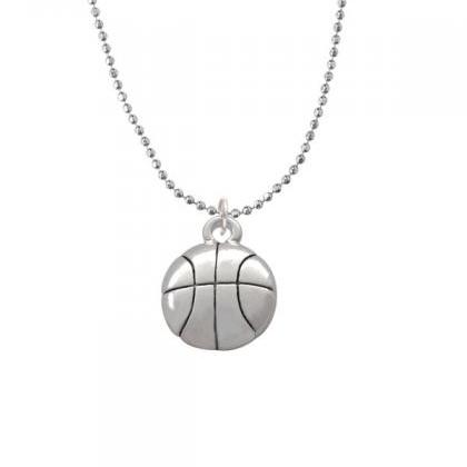 Nc-c2891-bc - Large Basketball Ball Chain Necklace..