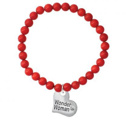 Nc-c5717-coral - Large Wonder Woman Heart Red..