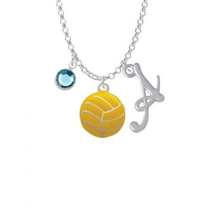 Large Water Polo Ball Charm Necklace With Gelato..