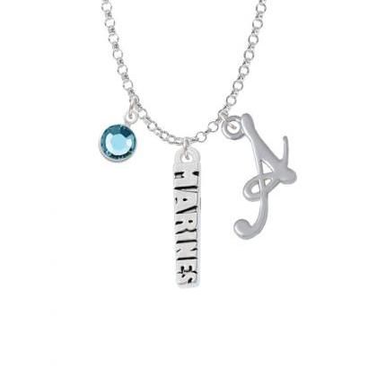 Marines Charm Necklace With Gelato Initial And..