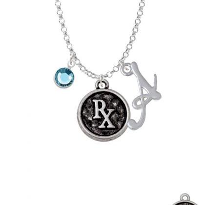 Medical Caduceus Seal - Rx Charm Necklace With..