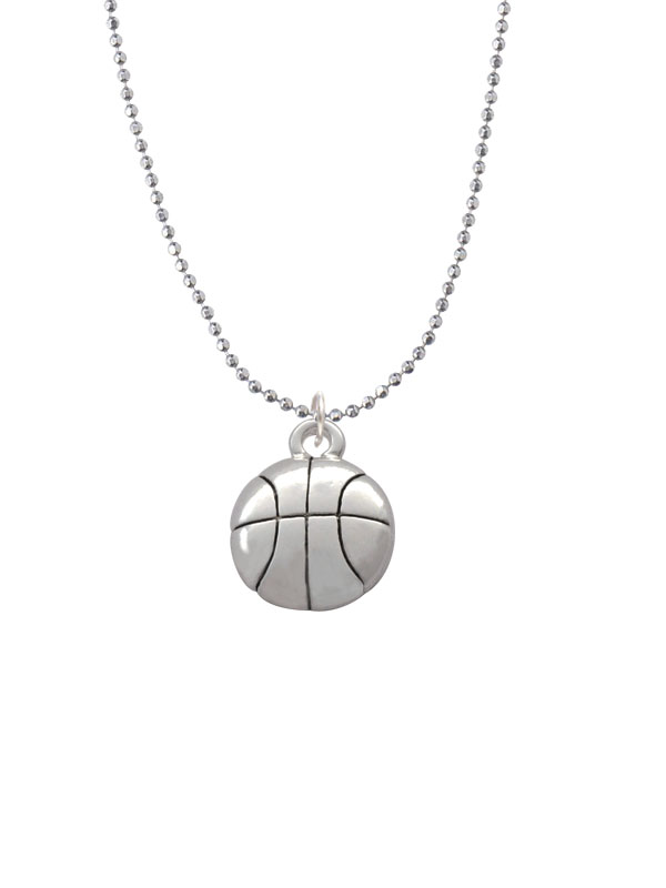 Nc-c2891-bc - Large Basketball Ball Chain Necklace - 18 Inches