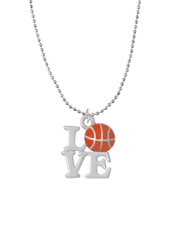 Nc-c4882-bc - Love With Basketball Ball Chain Necklace - 18 Inches
